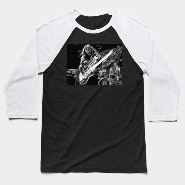 Lemmy Guitar Baseball T-Shirt by SiSuSiSu